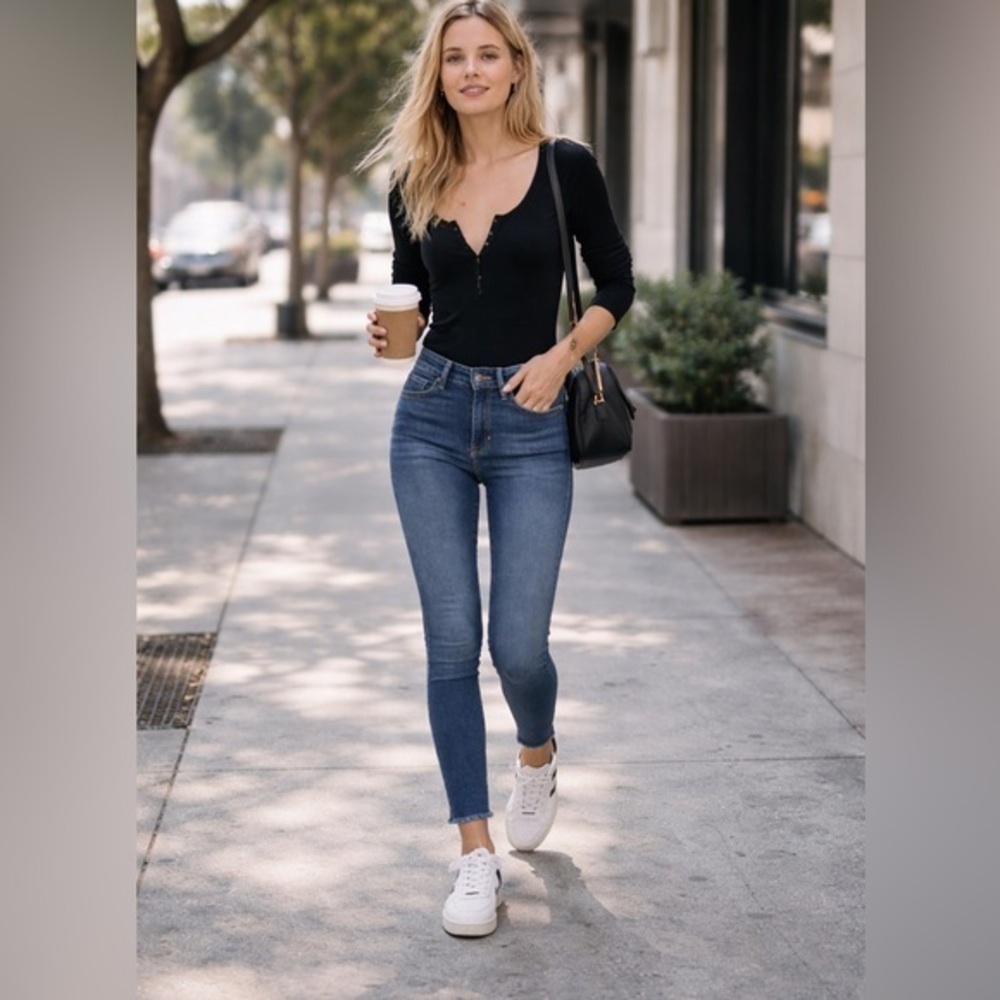 We The Free People Twentyfour Stretch Skinny Jeans | Wardrobe Staple EUC 24 2020